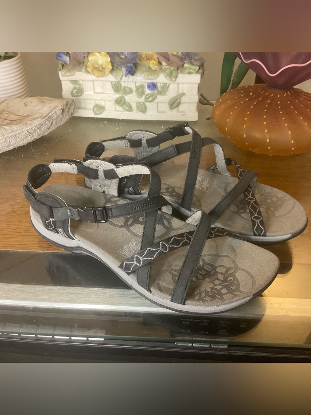 MERRELL WOMENS JACARDIA SLINGBACK SANDALS SZ 9